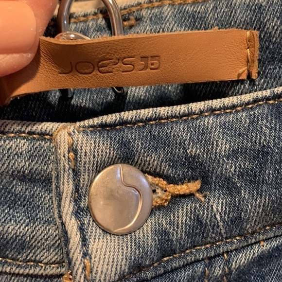 Joe’s High Rise Skinny Ankle. Style: “The Charlie”. Maroon&White Side Stripe/W25 - Picture 2 of 11